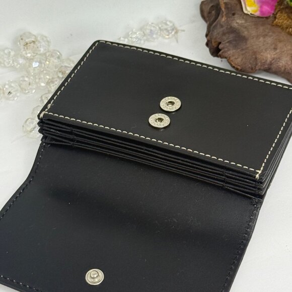 Coach Genuine Leather Essential Card Holder Case Wallet - Black - New - FS8889 - Picture 4 of 8
